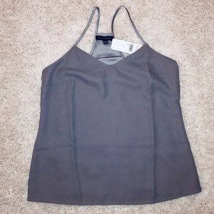 Banana Republic Racerback Tank/Shell. Grey. NWT.